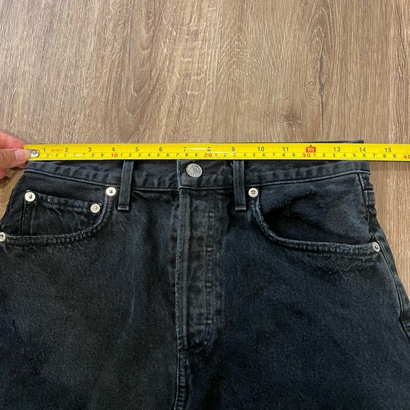 AGOLDE Quinn High Rise Black Mini Skirt - Picture 5 of 9